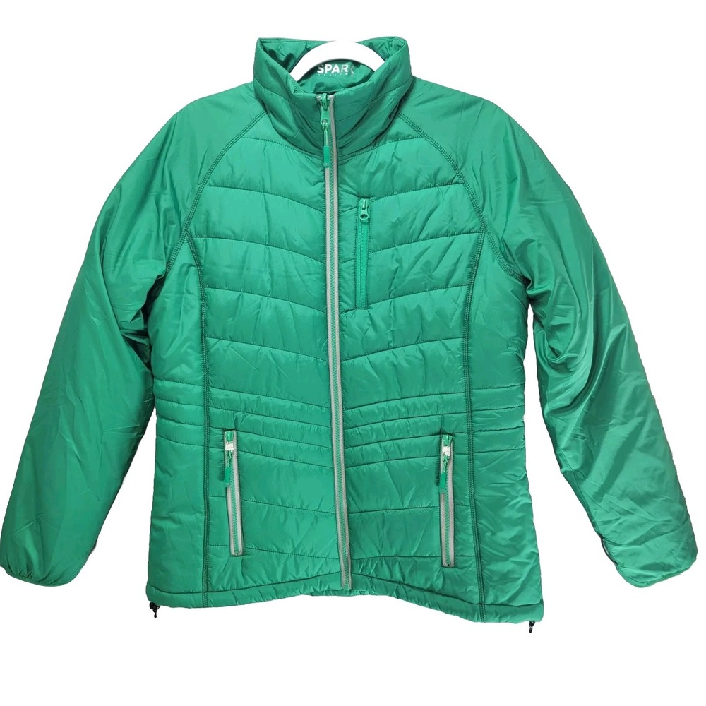 CB WeatherTec Barlow Pass Puffer Jacket Womens L Full‎ Zip Water Wind Resistant
